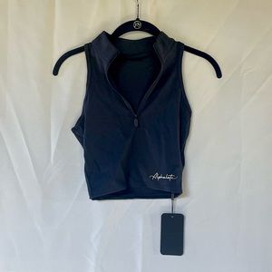 Cropped Quarter Zip Top